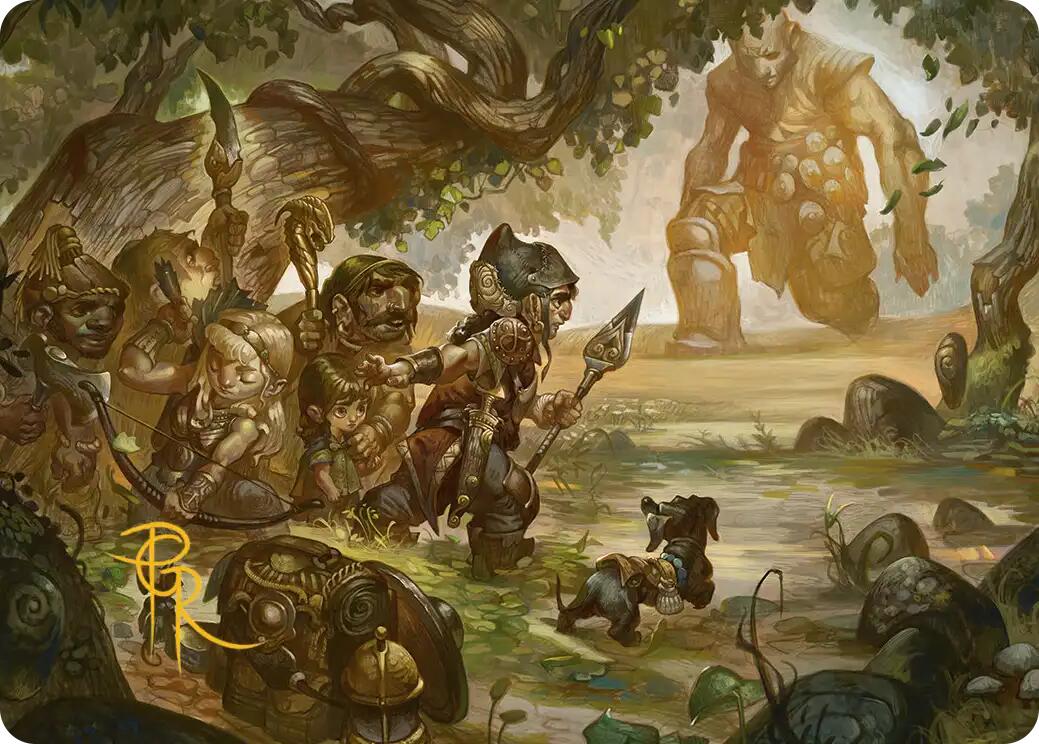 Protective Response Art Card (Gold-Stamped Signature) [Lorwyn Eclipsed Art Series] | Black Swamp Games