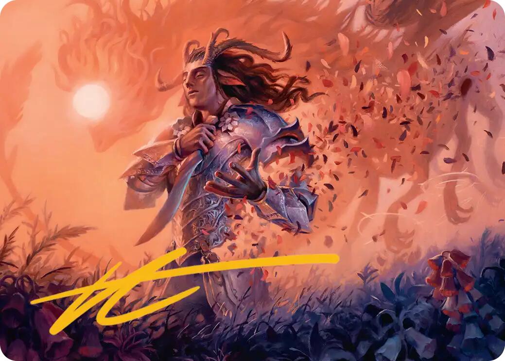 Rhys, the Evermore Art Card (Gold-Stamped Signature) [Lorwyn Eclipsed Art Series] | Black Swamp Games