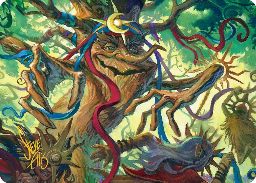 Sun-Dappled Celebrant Art Card (Gold-Stamped Signature) [Lorwyn Eclipsed Art Series] | Black Swamp Games