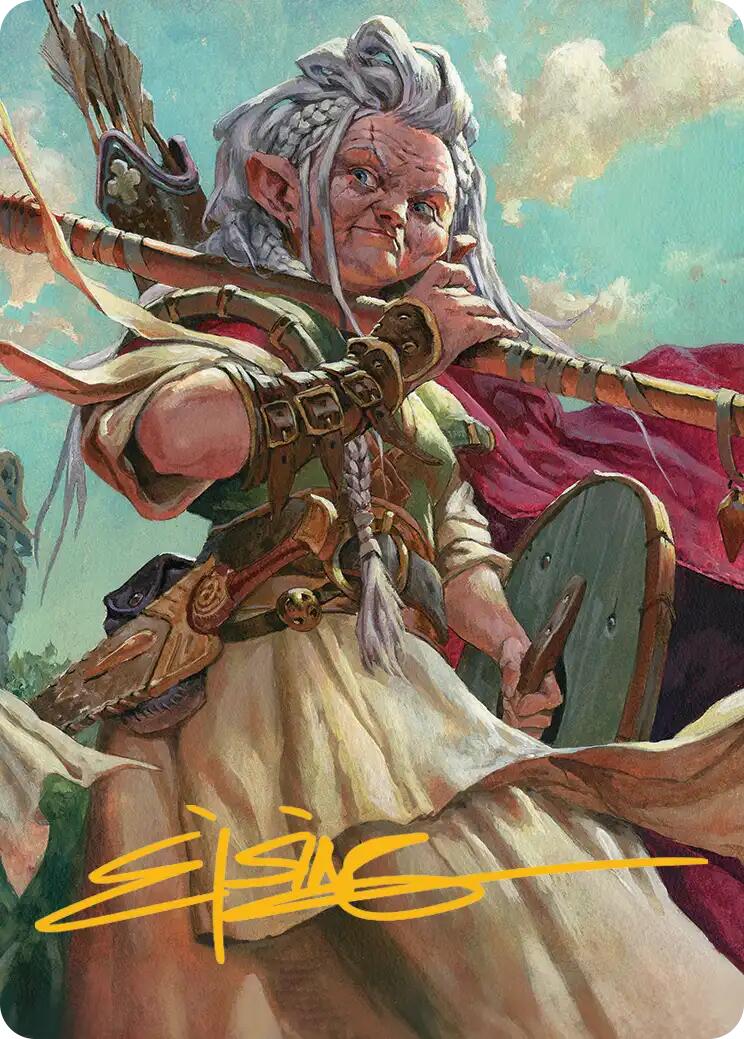 Brigid, Clachan's Heart Art Card (Gold-Stamped Signature) [Lorwyn Eclipsed Art Series] | Black Swamp Games