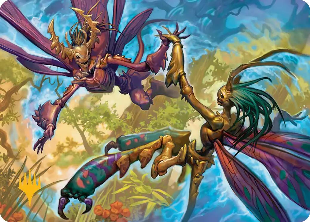 Illusion Spinners Art Card (Gold-Stamped Planeswalker Symbol) [Lorwyn Eclipsed Art Series] | Black Swamp Games