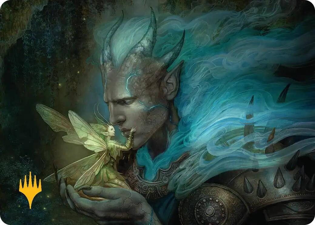 Run Away Together Art Card (Gold-Stamped Planeswalker Symbol) [Lorwyn Eclipsed Art Series] | Black Swamp Games