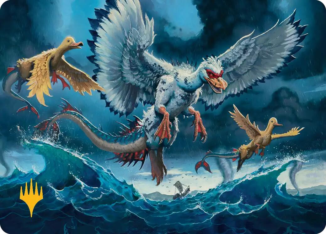 Sunderflock Art Card (Gold-Stamped Planeswalker Symbol) [Lorwyn Eclipsed Art Series] | Black Swamp Games