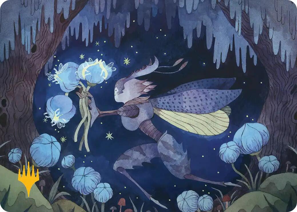 Bitterbloom Bearer Art Card (Gold-Stamped Planeswalker Symbol) [Lorwyn Eclipsed Art Series] | Black Swamp Games