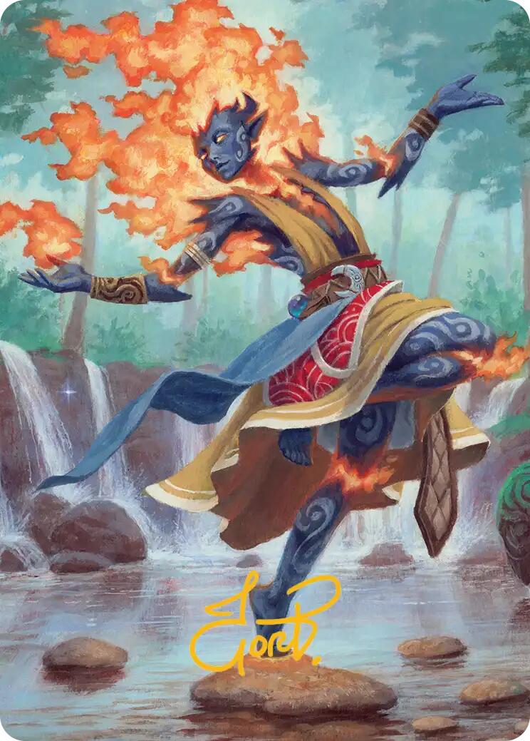 Ashling, Rekindled Art Card (16/54) (Gold-Stamped Signature) [Lorwyn Eclipsed Art Series] | Black Swamp Games