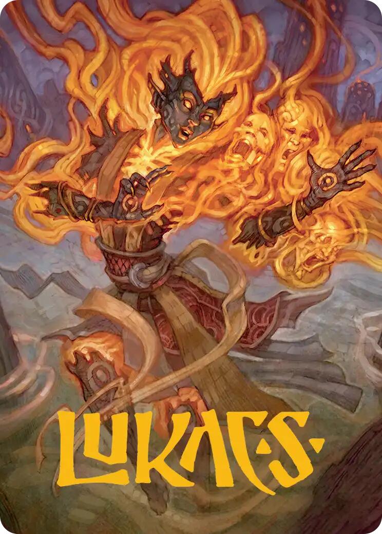 Ashling, Rekindled Art Card (33/54) (Gold-Stamped Signature) [Lorwyn Eclipsed Art Series] | Black Swamp Games