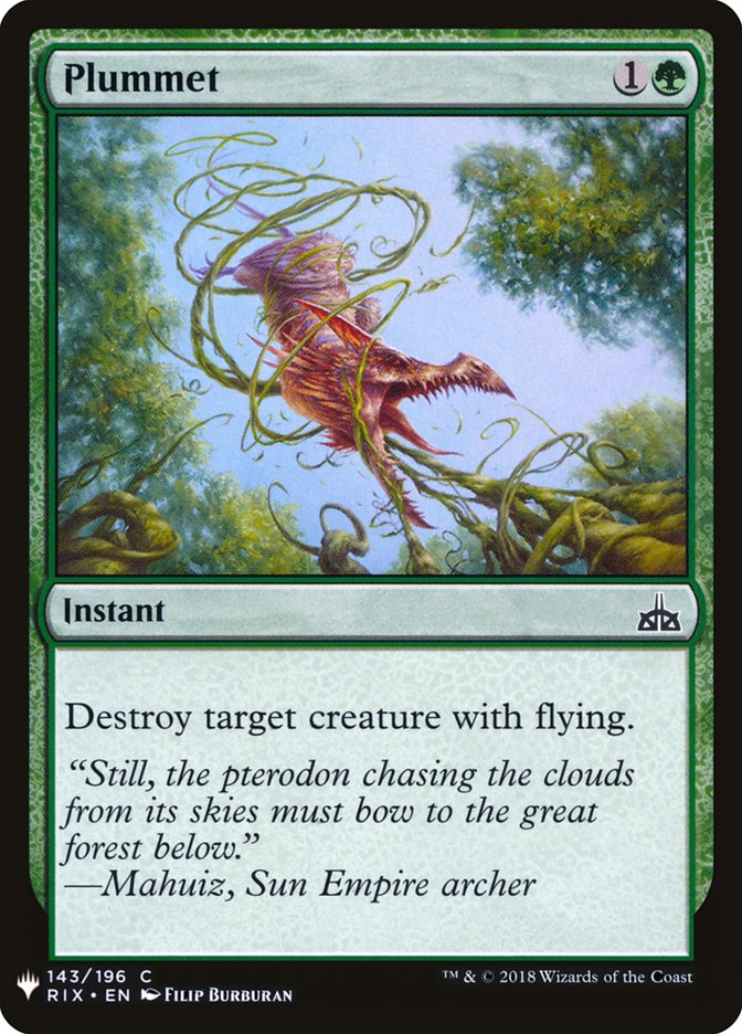 Plummet [Mystery Booster] | Black Swamp Games