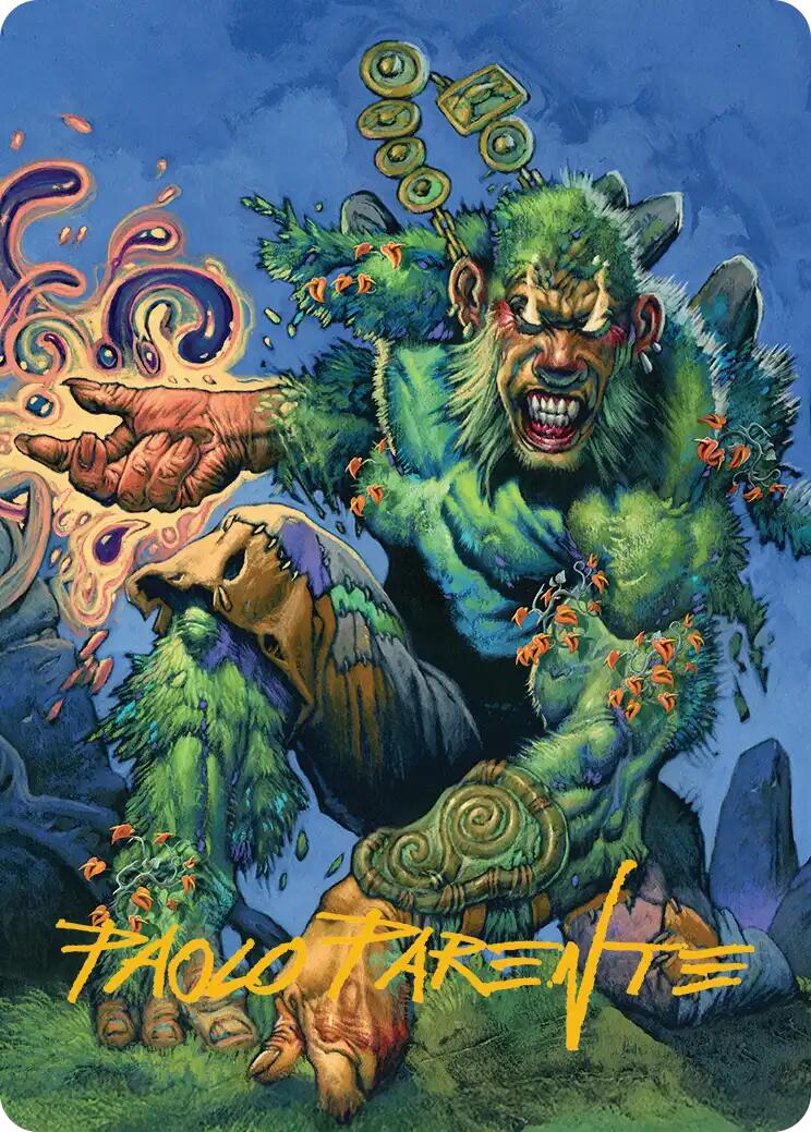 Aurora Awakener Art Card (17/54) (Gold-Stamped Signature) [Lorwyn Eclipsed Art Series] | Black Swamp Games