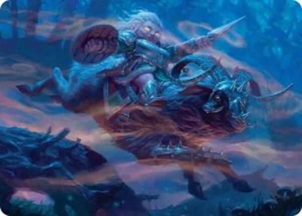 Bristlebane Outrider Art Card [Lorwyn Eclipsed Art Series] | Black Swamp Games