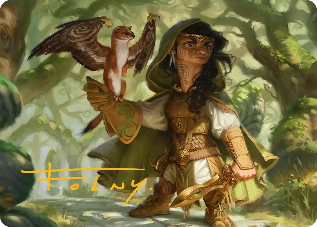 Crossroads Watcher Art Card (Gold-Stamped Signature) [Lorwyn Eclipsed Art Series] | Black Swamp Games