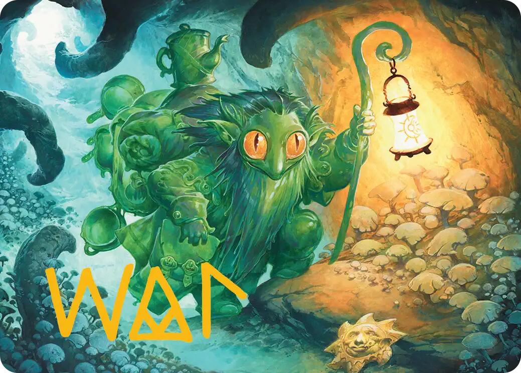 Mutable Explorer Art Card (21/54) (Gold-Stamped Signature) [Lorwyn Eclipsed Art Series] | Black Swamp Games