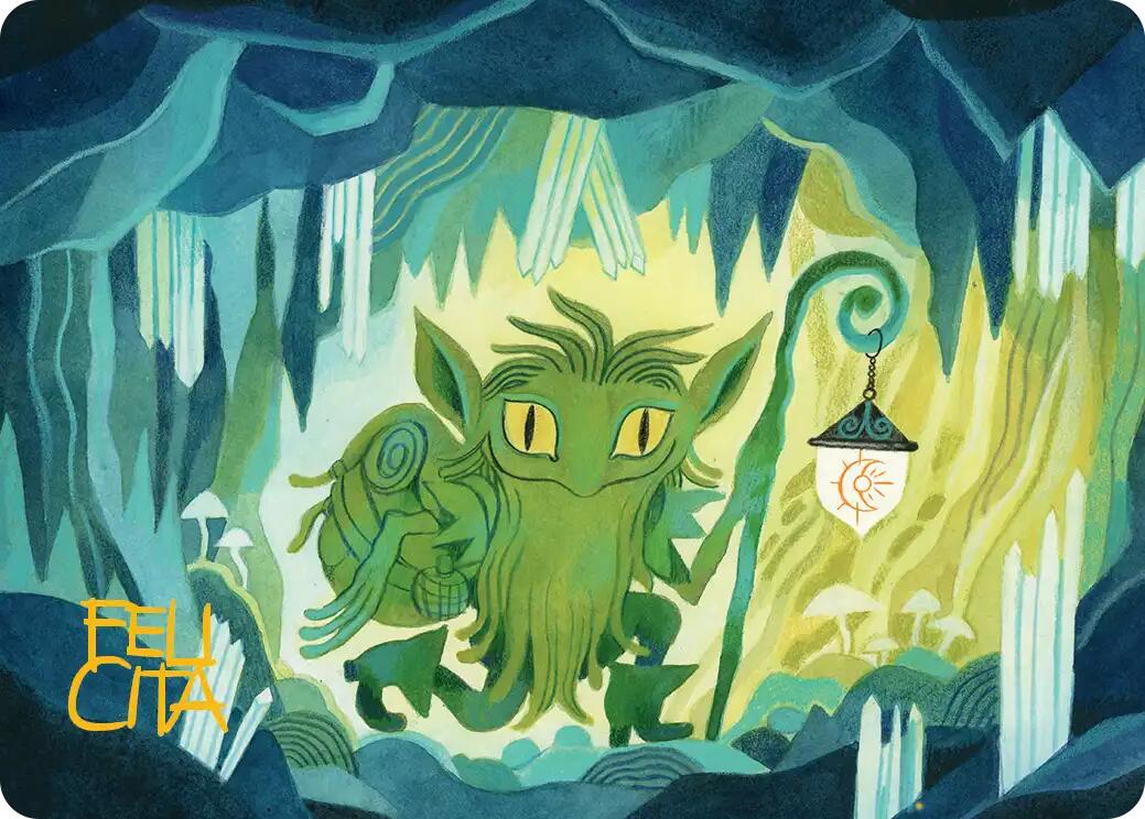 Mutable Explorer Art Card (43/54) (Gold-Stamped Signature) [Lorwyn Eclipsed Art Series] | Black Swamp Games