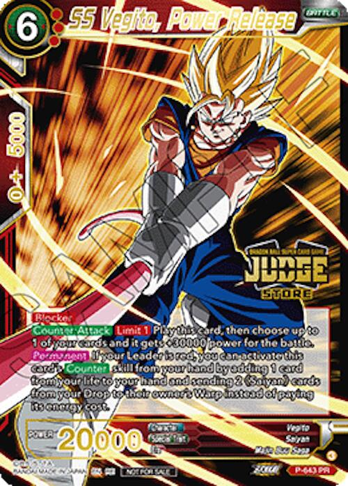 SS Vegito, Power Release (Judge Pack Vol.18) (Store) (P-643) [Judge Promotion Cards] | Black Swamp Games