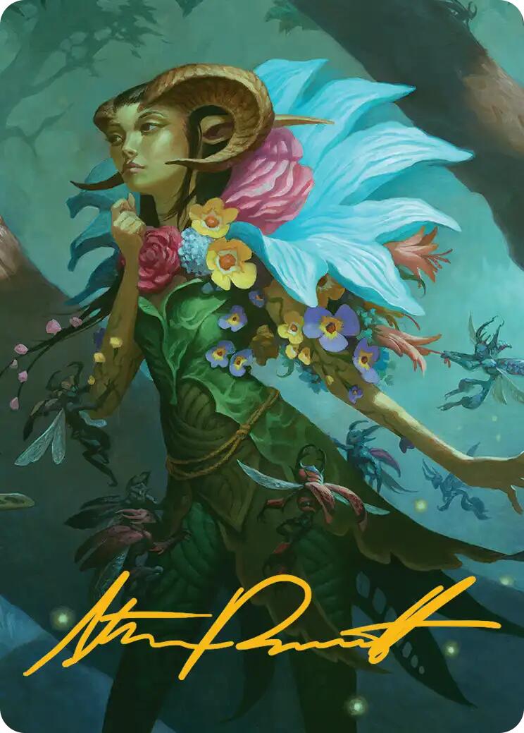 Maralen, Fae Ascendant Art Card (Gold-Stamped Signature) [Lorwyn Eclipsed Art Series] | Black Swamp Games