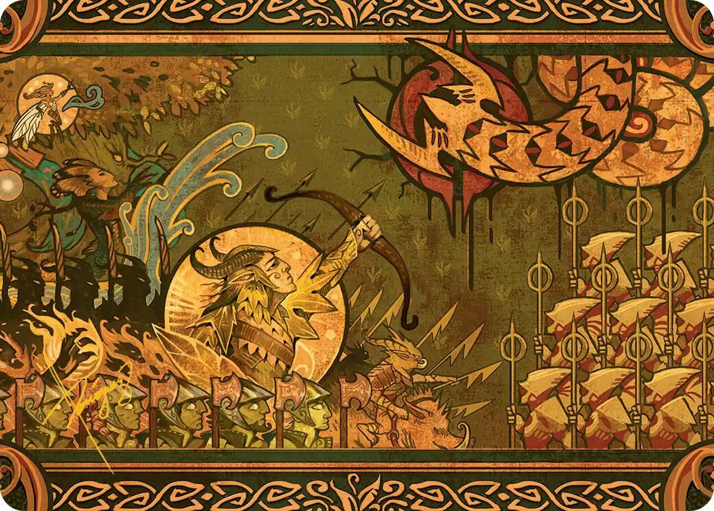 Chronicle of Victory Art Card (Gold-Stamped Signature) [Lorwyn Eclipsed Art Series] | Black Swamp Games