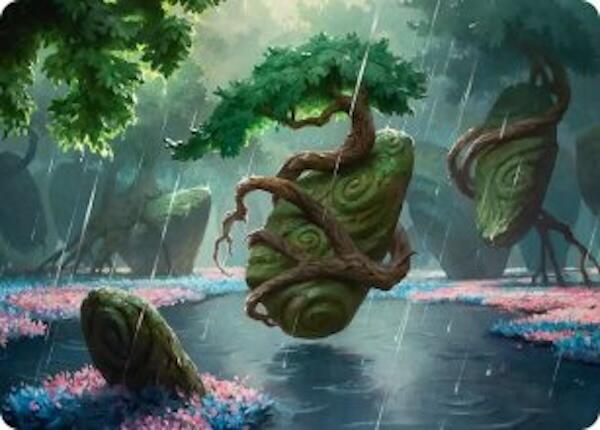 Rain-Slicked Copse Art Card [Lorwyn Eclipsed Art Series] | Black Swamp Games