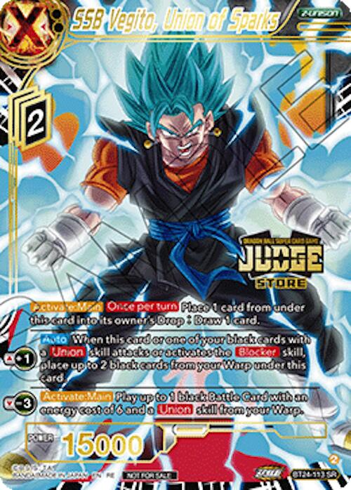 SSB Vegito, Union of Sparks (Judge Pack Vol.18) (Store) (BT24-113) [Judge Promotion Cards] | Black Swamp Games