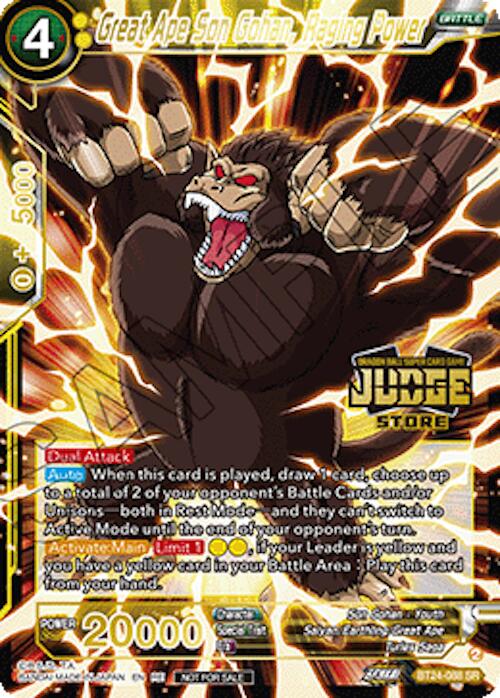 Great Ape Son Gohan, Raging Power (Judge Pack Vol.18) (Store) (BT24-088) [Judge Promotion Cards] | Black Swamp Games