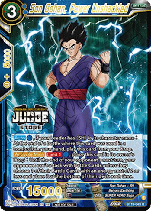 Son Gohan, Power Unshackled (Judge Pack Vol.18) (Store) (BT19-049) [Judge Promotion Cards] | Black Swamp Games