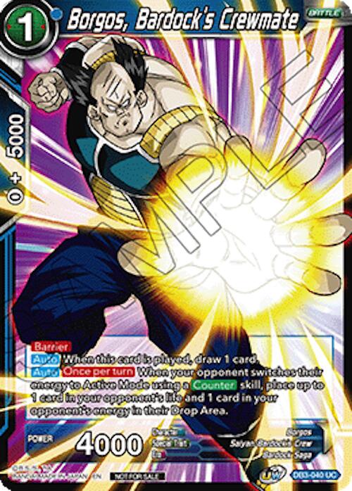 Borgos, Bardock's Crewmate (Ultra-Bout Series Tournament Pack Vol.1) (DB3-040) [Tournament Promotion Cards] | Black Swamp Games