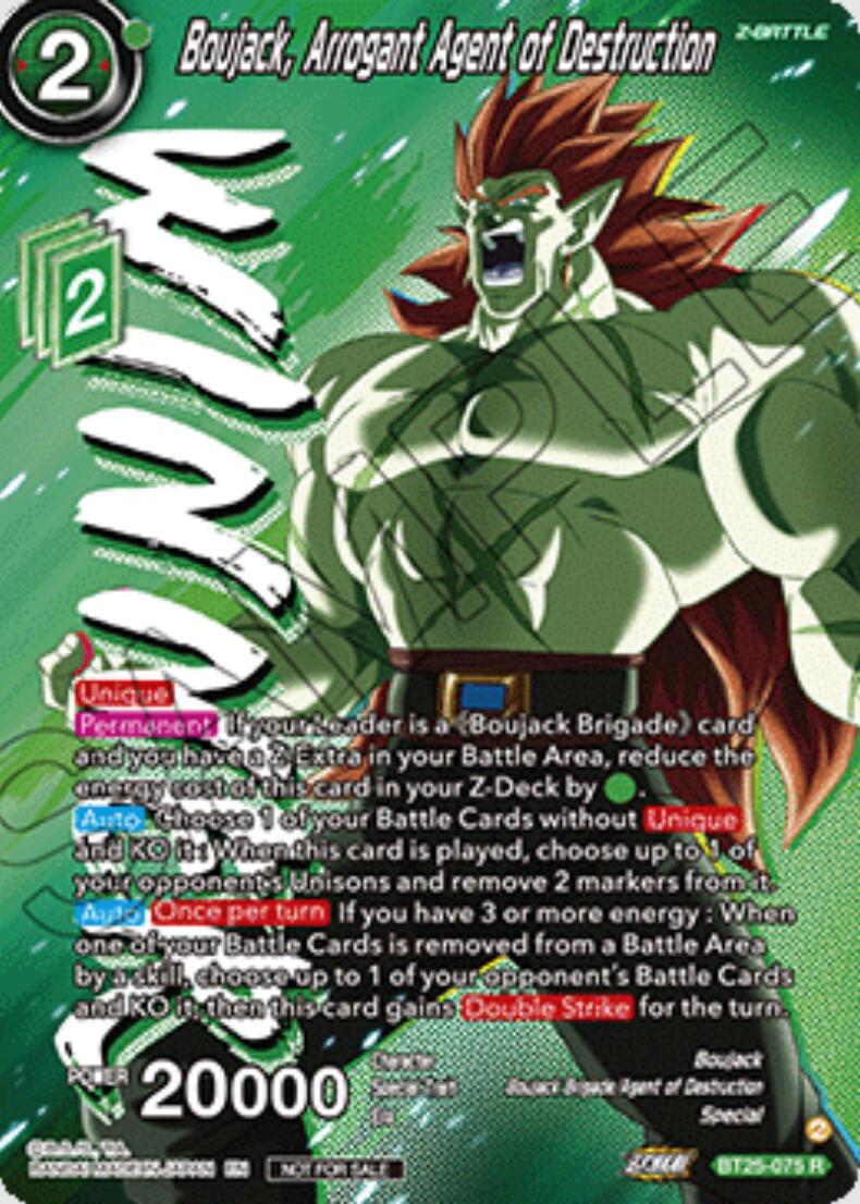 Boujack, Arrogant Agent of Destruction (Ultra-Bout Series Tournament Pack Vol.1) (Winner) (BT25-075) [Tournament Promotion Cards] | Black Swamp Games