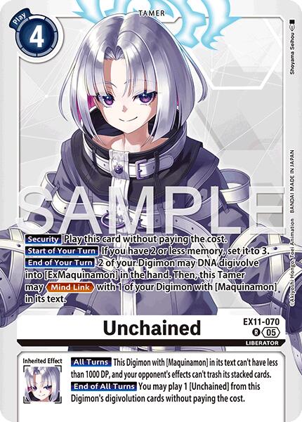 Unchained [EX11-070] [Dawn of Liberator] | Black Swamp Games