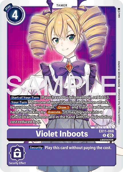 Violet Inboots [EX11-068] [Dawn of Liberator] | Black Swamp Games