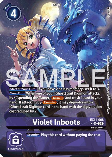 Violet Inboots [EX11-068] (Alternate Art) [Dawn of Liberator] | Black Swamp Games