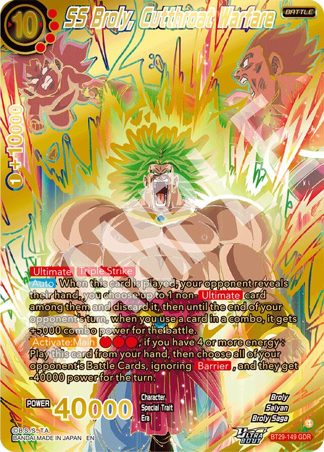SS Broly, Cutthroat Warfare (GDR) (BT29-149) [Fearsome Rivals] | Black Swamp Games