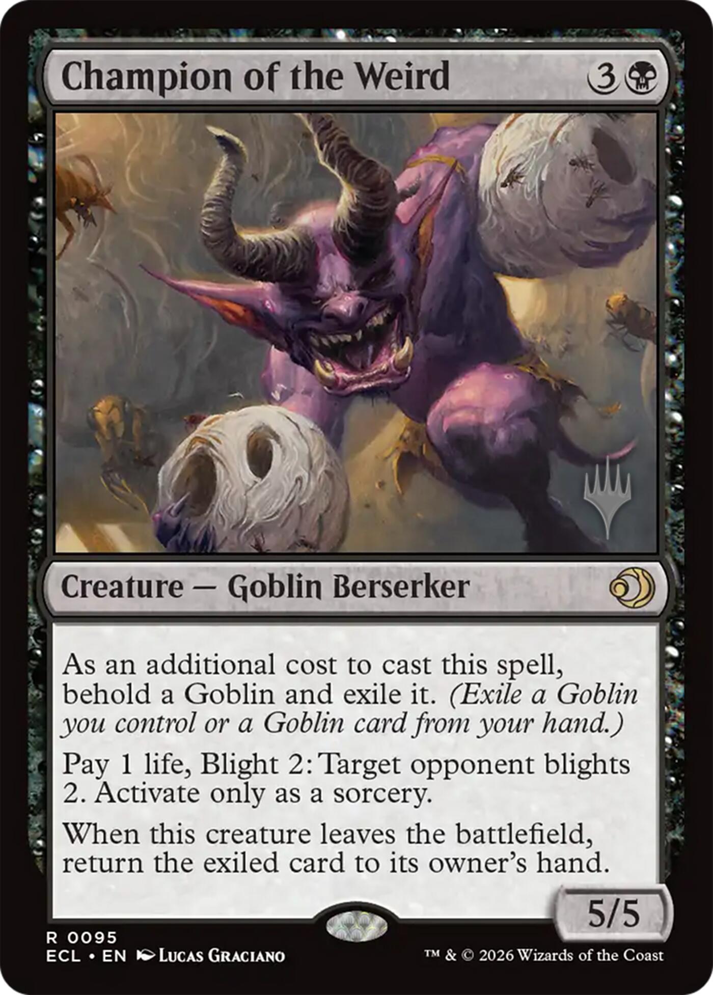 Champion of the Weird [Lorwyn Eclipsed Promos] | Black Swamp Games