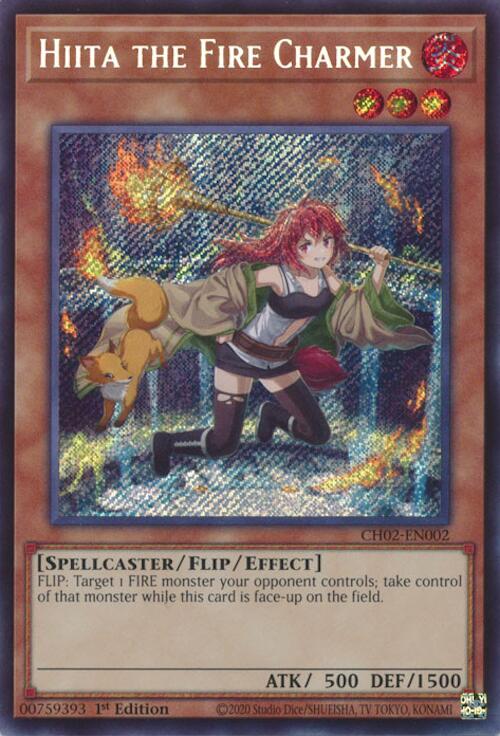 Hiita the Fire Charmer [CH02-EN002] Secret Rare | Black Swamp Games