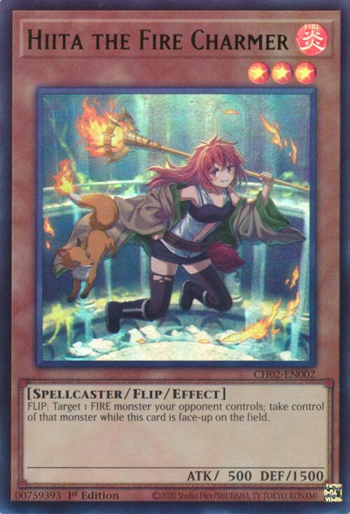 Hiita the Fire Charmer (Ultra Rare) [CH02-EN002] Ultra Rare | Black Swamp Games