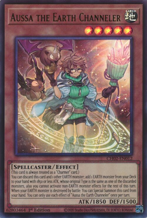 Aussa the Earth Channeler [CH02-EN012] Ultra Rare | Black Swamp Games