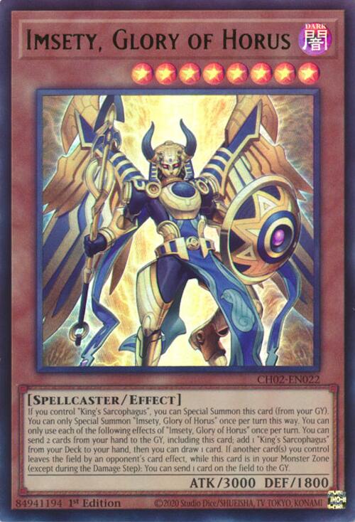 Imsety, Glory of Horus [CH02-EN022] Ultra Rare | Black Swamp Games