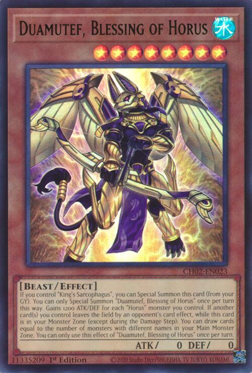 Duamutef, Blessing of Horus [CH02-EN023] Ultra Rare | Black Swamp Games