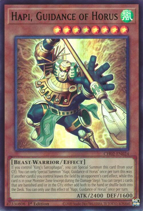 Hapi, Guidance of Horus [CH02-EN024] Ultra Rare | Black Swamp Games