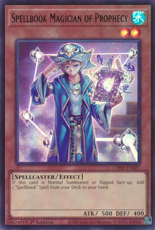 Spellbook Magician of Prophecy [CH02-EN027] Ultra Rare | Black Swamp Games