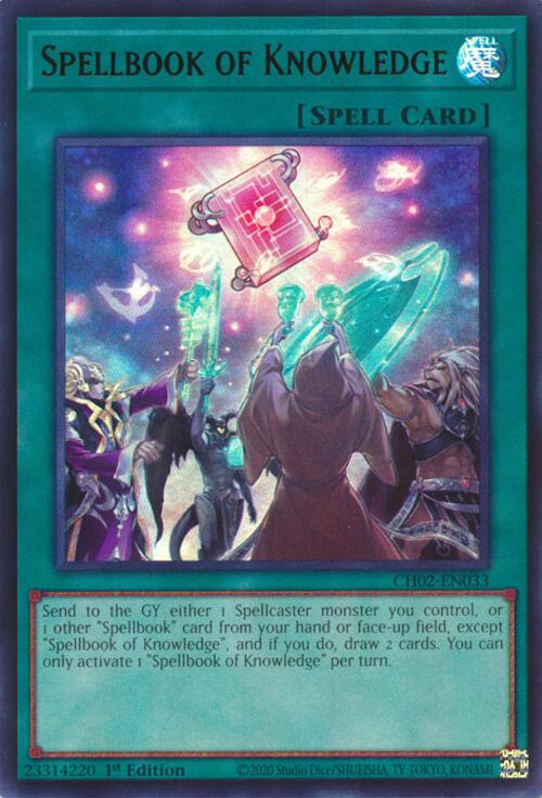Spellbook of Knowledge [CH02-EN033] Ultra Rare | Black Swamp Games