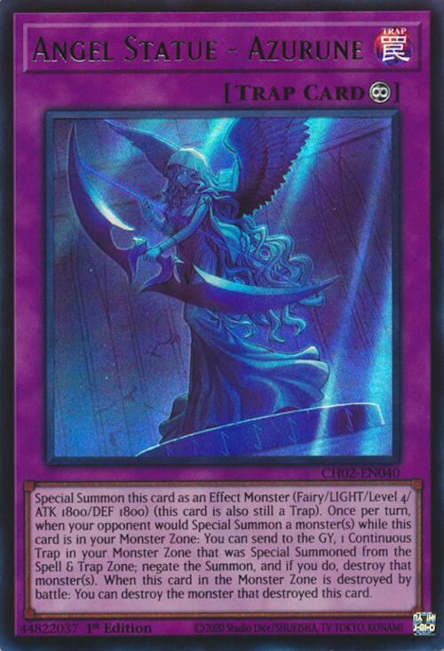 Angel Statue - Azurune [CH02-EN040] Ultra Rare | Black Swamp Games