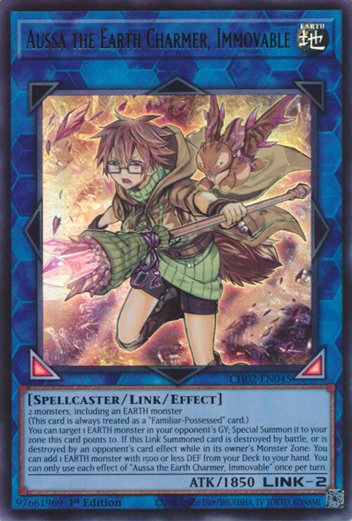 Aussa the Earth Charmer, Immovable [CH02-EN045] Ultra Rare | Black Swamp Games