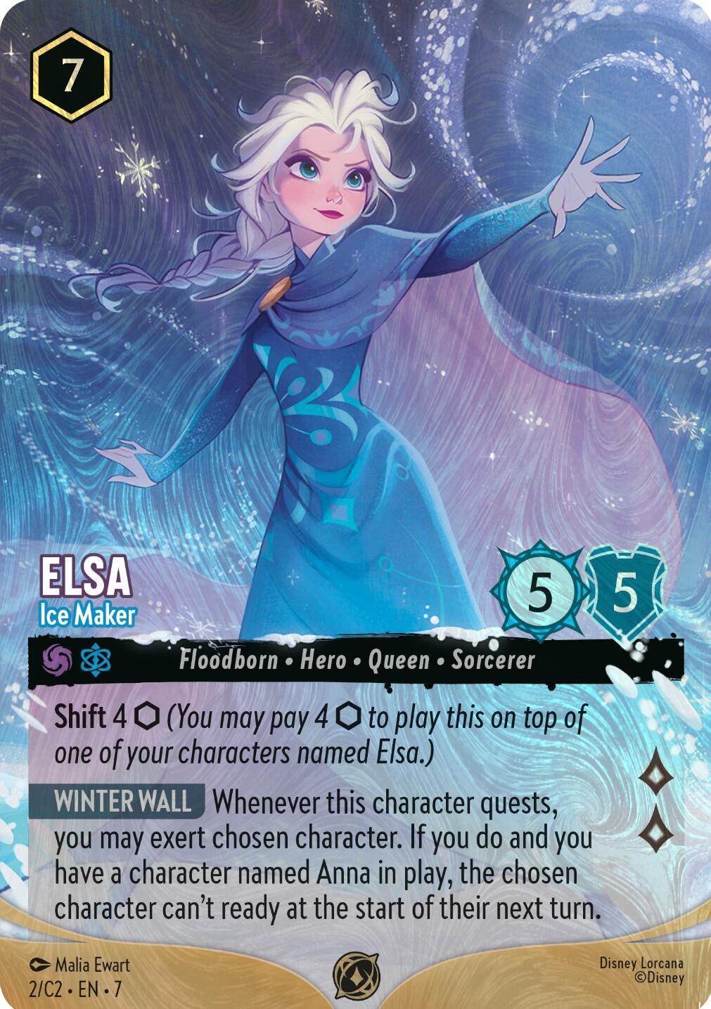 Elsa - Ice Maker (Foil) (2) [Promo Cards] | Black Swamp Games