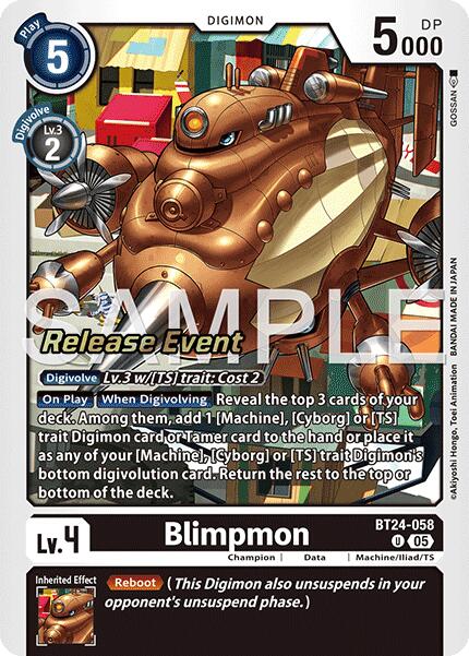 Blimpmon [BT24-058] [Time Stranger Release Events Cards] | Black Swamp Games