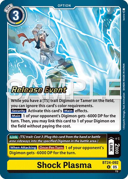 Shock Plasma [BT24-092] [Time Stranger Release Events Cards] | Black Swamp Games