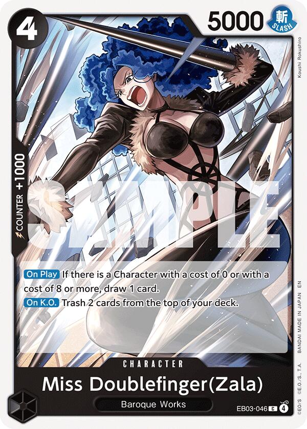 Miss Doublefinger(Zala) [Extra Booster: One Piece Heroines Edition] | Black Swamp Games