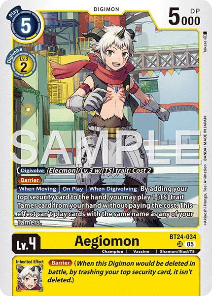 Aegiomon [BT24-034] [Time Stranger] | Black Swamp Games