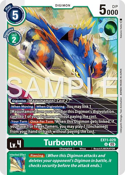 Turbomon [EX11-029] [Dawn of Liberator] | Black Swamp Games