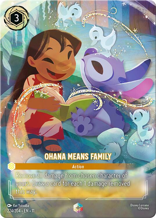 Ohana Means Family (Enchanted) (224/204) [Winterspell] | Black Swamp Games