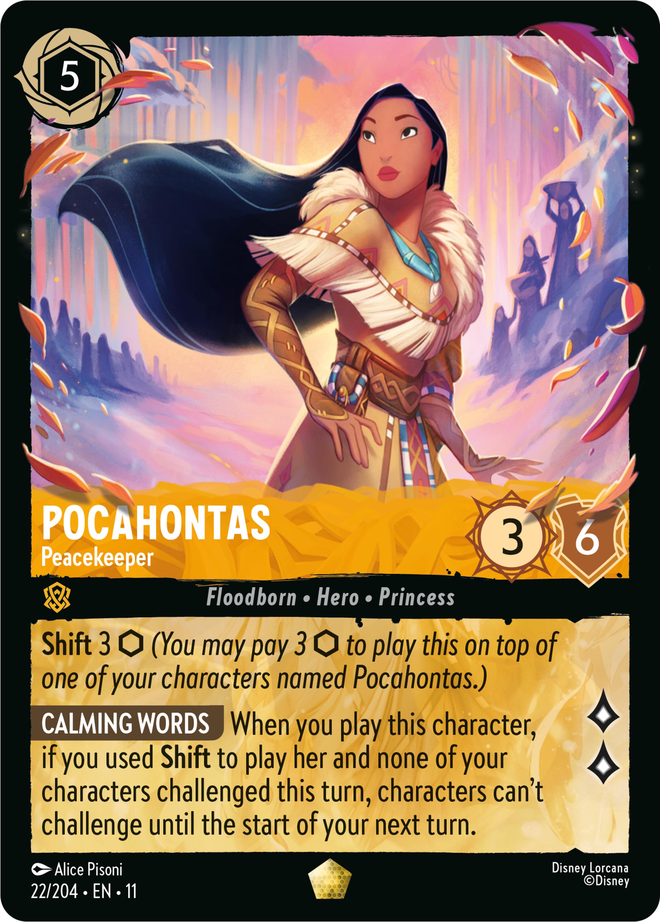 Pocahontas - Peacekeeper (22/204) [Winterspell] | Black Swamp Games