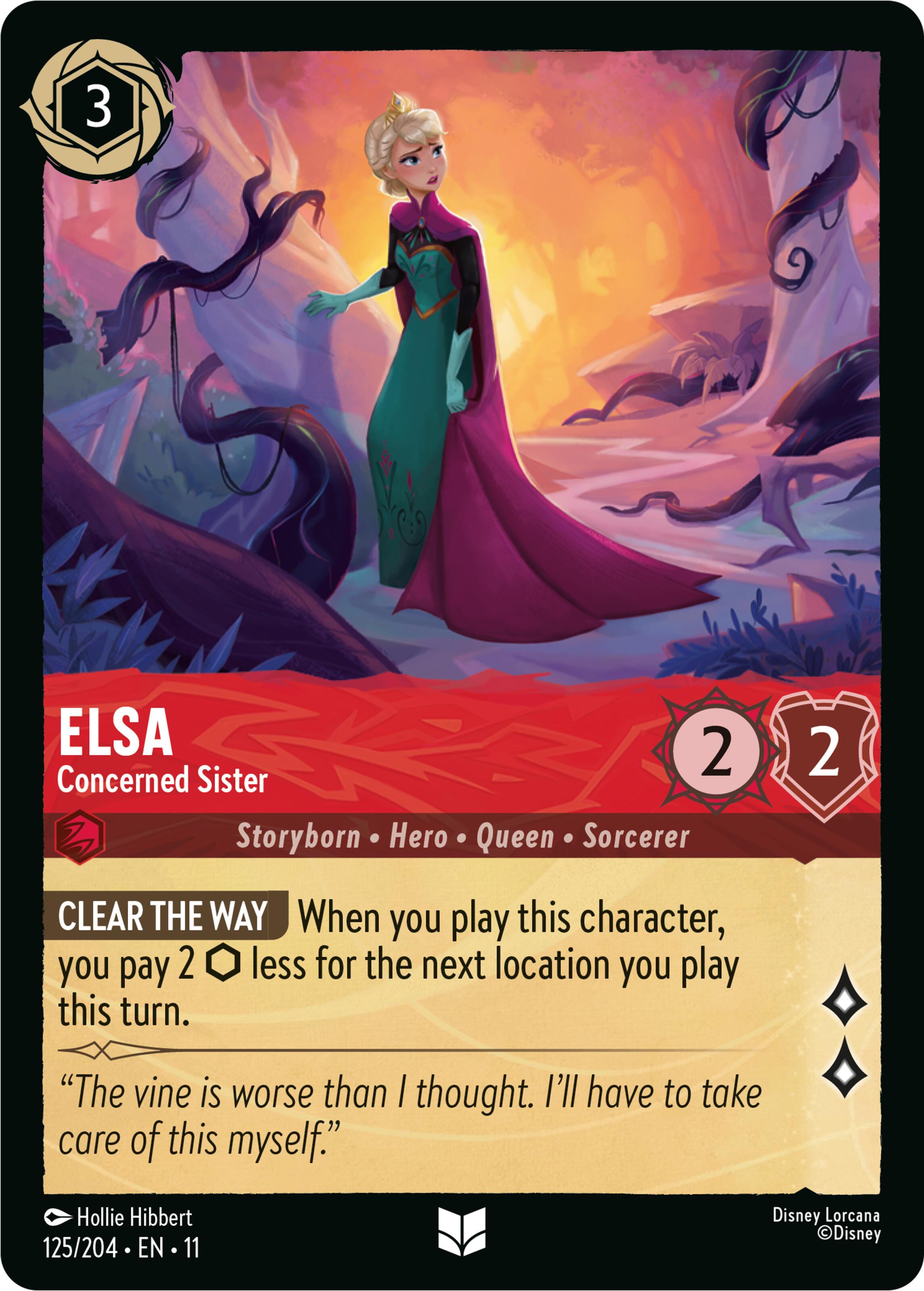 Elsa - Concerned Sister (125/204) [Winterspell] | Black Swamp Games