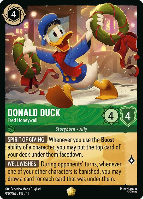 Donald Duck - Fred Honeywell (93/204) [Winterspell] | Black Swamp Games